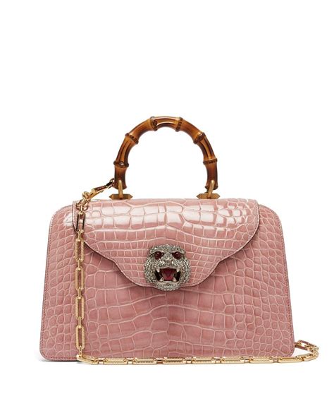 gucci bamboo backpack pink|gucci bag with bamboo handle.